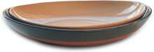 Mora Ceramic Large Serving Bowls- Set Of 2 Oval Platters For Entertaining. Modern Kitchen Dishes For Dinner, Fruit, Salad, Turkey, Etc. Oven, Dishwasher Safe, 110/80 Oz, 16" / 14.6" - Neutrals,7684552 - 銅色 - 查看 1