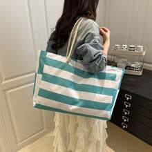 Beach Bags For Women, Large Waterproof Beach Tote Bag Zipper Beach Bags Waterproof Sandproof Swim Pool Bag Large Tote - Blue - View 2