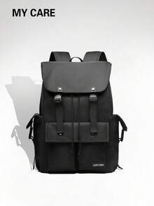 时尚多口袋背包，休闲通勤笔记本电脑包，大容量，防水，轻便，适合校园、商务、户外、运动、徒步旅行，尼龙包