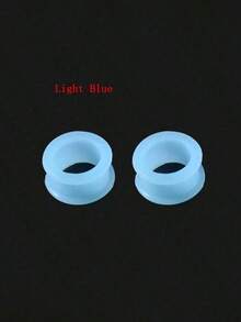 2 szt. elastycznych silikonowych tuneli do uszu, zatyczek do uszu, kolczyków ekspanderów do rozszerzania uszu, biżuterii do ciała 3-20 mm