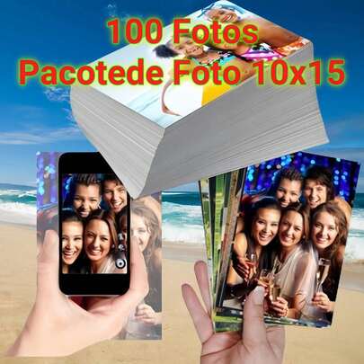 100 Fotos Pacote de Foto 10x15 Nenhuma foto impressa incluída