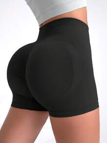 TCVC Quần short yoga nữ, thân thiện với da và đa năng, độ co giãn cao, nâng đỡ vùng bụng, thích hợp cho thể thao trong nhà/ngoài trời và yoga, quần short thường ngày mùa hè. - Nhiều màu - Xem 2