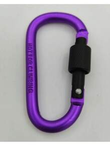 5pcs /2pcs/ Outdoor Aluminum Alloy Material Mountain Climbing Buckle D-Shaped Lock Buckle, Metal Hook Keychain, Spring Hook, Suitable For Outdoor Sports Camping, Hiking, Fishing, Rafting