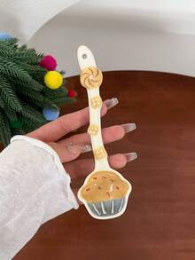 Lingurițe de supă drăguțe în formă de desert, lingură de pâine ceramică, lingură drăguță pentru fructe de pădure, lingurițe de desert în formă de brioșă/ananas/croissant, lingurițe adorabile pentru bucătărie