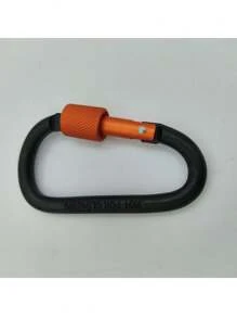 5pcs /2pcs/ Outdoor Aluminum Alloy Material Mountain Climbing Buckle D-Shaped Lock Buckle, Metal Hook Keychain, Spring Hook, Suitable For Outdoor Sports Camping, Hiking, Fishing, Rafting