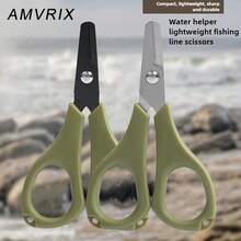 1pc Mini Stainless Steel PE Line Cutter, ABS Non-Slip Handle, Strong Cutting For Fishing Line/Lead Wire/Fine Iron Wire, Portable Fishing Scissors, Essential Fishing Tool - Multicolor - View 1