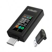 KWS-1902L Type-C Tester, 0.96 Inch Color Screen, Real-Time Voltage/Current/Power Monitoring, 3C Accessory, QC Testing Tool, Suitable For Smartphone/Laptop/Power Bank, With Adapter - Multicolor - View 4