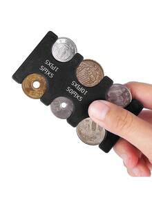 迷你零钱包，便携式小零钱袋，钞票收纳袋，透明卡包，男女通用迷你钱包，旅行零钱包，硬币收纳袋 - 彩色 - 查看 9