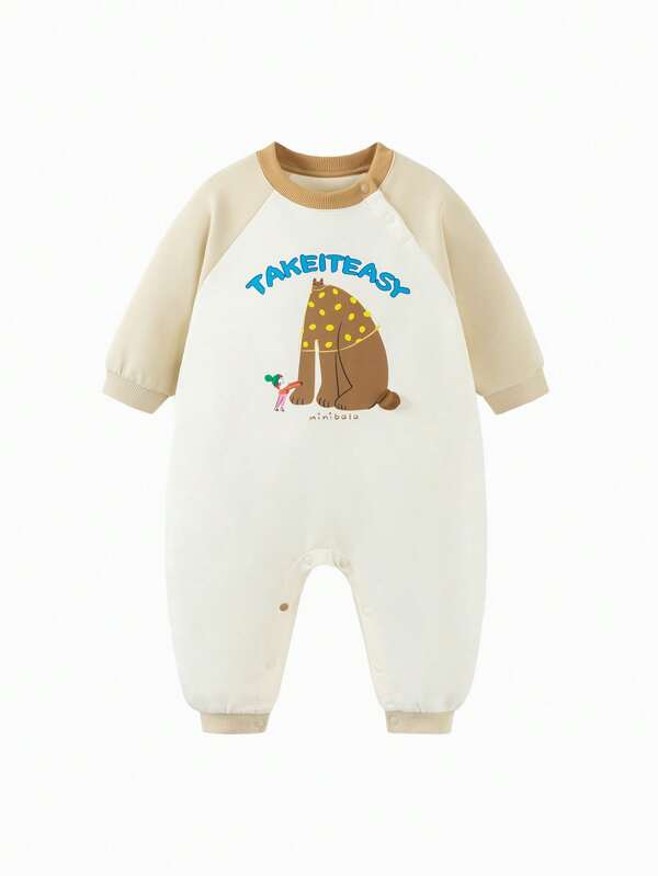 mini bala Baby Raglan Sleeve Romper 2025 Outdoor Style Soft Bodysuit