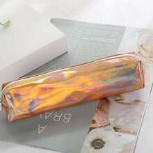 1 件彩虹色激光设计文具铅笔盒，大容量男女通用收纳袋 - 彩色 - 查看 9