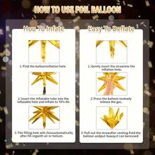 116pcs Gold & Black Balloons With Foil Explosion Star Decorations, Suitable For Boys, Girls, Kids, Infants, Gift Giving, Baby Shower, Gender Reveal, Wedding, Birthday, Room, Party Supplies