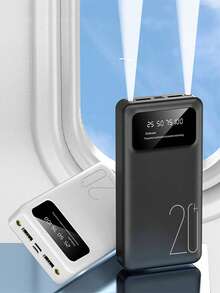 10000mAh High-Performance Powerbank Charger Compatible With Android/Apple Devices, With USB/Type-C/Micro USB Ports, LED Digital Display Screen, Suitable For Anniversary/Birthday/Christmas Gifts, Applicable For Various Phones/Tablets, K8 Outdoor Emergency Backup Battery Portable Power Bank