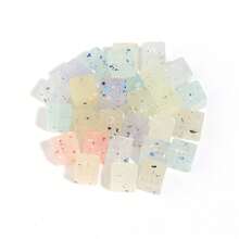 10 件/包彩色圆点珠，亚克力混色樱花小圆点五角星圆珠，手工 DIY 手链项链首饰制作