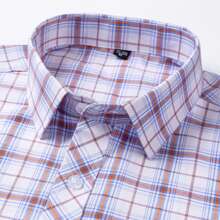Men's Plaid Shirt Long Sleeve Cotton Plaid Shirt Formal Wear Fashionable Thin Soft Classic Basic Casual Men's Wear