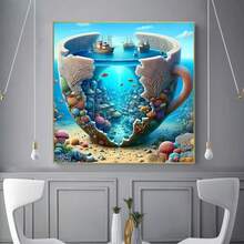 5D Diamond Painting Kits For Adults Beginners, Flowers Heart Diamond Art, DIY Full Round Drill Diamond Dot Gem Art, Butterfly Paintings By Diamond Home Wall Decor 1378x1378 Inch