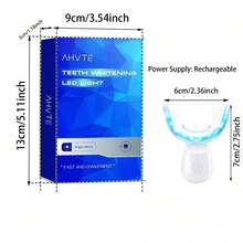 Teeth Whitening Accelerator Lamp, Featuring Powerful LED Lamp, Personal Care Accessory, For Home Or Travel Use - White - View 2