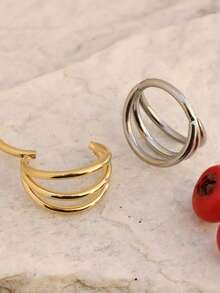 1pc Hinged Clicker Nose Ring, Layered Piercing Jewelry, Boho Simple Style, Infinity Theme, Daily & Gift Occasion, Valentine's Day, All Seasons - 鼻環 - 查看 9