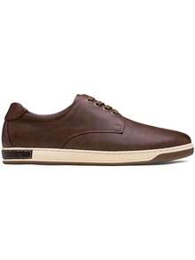 SHOESMALL Men's Casual Shoes Fashion Business Sneakers Casual Simple Retro Brown Leisure Shoes - A81Q01-darkbrown - 查看 8