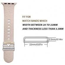 5/4 piezas de anillos decorativos de metal compatibles con las correas de Apple Watch, accesorios de moda con decoración de diamantes brillantes, correa de silicona para reloj inteligente (el reloj y la correa no están incluidos), compatible con Apple Watch Series Ultra/SE/10/9/8/7/6/5/4/3/2/1 de 38mm, 40mm, 41mm, 42mm, 44mm, 45mm, 46mm, 49mm - Dorado - Ver 3