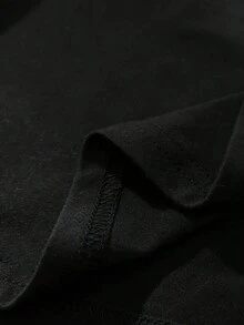 Stylish Women's T-Shirt Printed Baby Orcas Swimming Minimalist Printed New Arrival 100% Cotton T-Shirt Loose Oversized Plus Size T-Shirt - 墨綠色 - 查看 6