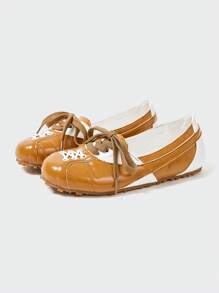 MASKERT 女士休闲运动鞋女浅口鞋超轻柔软薄底运动芭蕾舞鞋德国训练鞋休闲舒适 - 棕色 - 查看 2