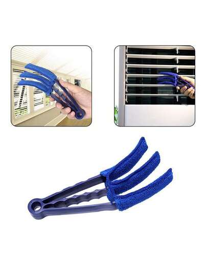 1 pieza/2 piezas de limpiavidrios reutilizable de color aleatorio - fácil de usar y lavable - apto para persianas, cortinas, etc. - cepillo de limpieza de polvo desmontable y lavable, cepillo de limpieza de rejillas de aire acondicionado doméstico, herramienta de limpieza de persianas