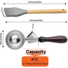 Scoop, Cookie Scoop,Hafan 304 Stainless Steel Icecream Scoops With And Non-Slip Wood Handle,, Mashed Potato Scooper, Fruits, Cookies,Baking