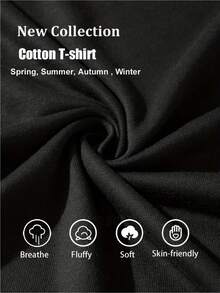 Men's Heavyweight 220gsm Cotton T-Shirt - Edgy MISFITS Weathered Skull Graphic Tee, Black Gothic Streetwear Shirt For Concerts, Casual Attire & Year-Round Style (Machine Washable) - Punk Rock Apparel, Music T Shirts, Casual Streetwear, Concert Attire, Misfits Themed Shirt, Durable Print Quality, Comfortable Fit, Best For Christmas - 黑色 - 查看 4