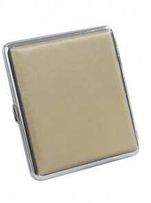 1 件 20 槽金属和皮革烟盒，便携式防压防潮烟盒，时尚男士烟嘴礼物，返校用品，香烟储存 - 彩色 - 查看 8