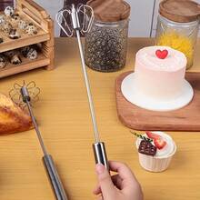 4-Speed Multi-Functional Handheld Blender - Manual, Battery-Free Operation, Suitable For Baking And Cooking, Mother's Gift - Bạc - Xem 7