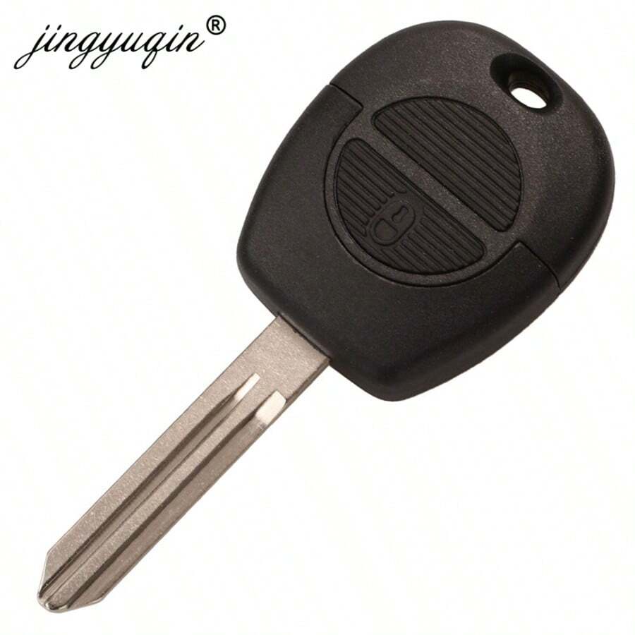 Jingyuqin 2 botões controle remoto capa de chave para Nissan Micra Almera Primera X-Trail lâmina sem corte capa de chave de carro - Multicolorido - Ver 1
