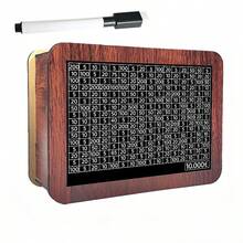 Wooden Budget Savings Box With Digital Display - Decorative Piggy Bank And Home Finance Planner, For Storing Cash/Coins - Black - View 15