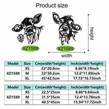 1 peça de arte de parede de vaca de metal para pendurar, decoração de parede de vaca preta, placa para casa, adequada para decoração de parede de cozinha de fazenda em cafeterias, decoração de parede clássica e aconchegante de animal de metal, escultura suspensa para ambientes internos/externos, presente perfeito para inauguração de casa