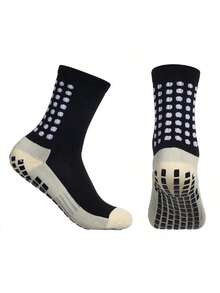 5-Piece Soccer Sports Gear Set With Silicone Grip Football Socks, Shin Guards, Protective Gear, Drawstring Backpack And Sports Tapes - Polyester And Elastane Knitted Tube Socks Solid Color Hand And Machine Washable - Multicolor - View 9