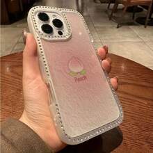 Funda para teléfono 1PC Teléfono Bling de Doble Cara, Parte Trasera Dura Suave a Prueba de Golpes, Multicapa, TPU + PC, Compatible con 16/15/14/13/12/11 Pro/Plus - transparente - Ver 1