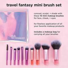 Set de 11 Brochas Mini para Viaje, Ideal para Maquillaje Femenino - Individual - Ver 4