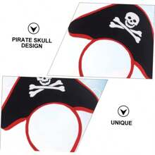 3 Peças, Tiara com Crânio de Pirata de Halloween, Acessórios de Fantasia e Cosplay de Mascarada de Halloween, Acessório para Cabeça, Suprimentos Diários para Festa, Suprimentos para Festa em Casa, Presentes de Festa, Suprimentos para Feriados, Suprimentos para Festivais, Suprimentos Domésticos, Decorações de Halloween
