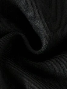 2-Piece Set Toddler Girls European & American Style Casual Long Sleeve Sweatshirt And Skirt Outfit, Lightweight, Spring/Autumn - Black - View 3