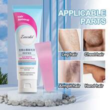 1pc Hair Removal Cream With Depilatory Scraper, Gentle Painless Depilatory Cream Helps Remove Unwanted Body Hair While Moisturizing Skin, Leaving Arms, Legs And Body Soft, Smooth, Clean And Silky - Multicolor - View 4