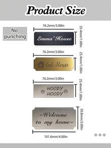 定制文字牌匾、个性化不锈钢牌匾、定制纪念牌匾、可定制墙壁铭牌、金属标签、银色/金色/黑色 3 种颜色、生日礼物、门、客厅、卧室、厨房、周年纪念、男朋友、女朋友、朋友、家人、情侣、情人节礼物 - 彩色 - 查看 9