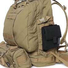 Bolsa Molle Cinturón Paquete de Cintura Pequeño Bolsillo para Teléfono Bolsas de Herramientas EDC con Gancho y Bucle para Accesorios de Camping, Correr y Caza - Verde - Ver 6