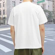 Summer hot- selling cotton- shirt, Camiseta Casual de Cuello Redondo para Hombre, Estampado de California, 95 Polister 5 Elastano, Tejido de Punto Ligeramente Elstico, Ajuste Regular, Top de Moda de Verano, 160gsm - Adulto - shirt, breathable and quick- drying design - Blanco - Ver 4