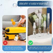 6 PCS Mini Glass Spray Bottle, 5ml 10ml Spray Refillable Empty Bottle Small Fine Mist Glass Empty Sample Containers Perfume Clear Portable Travel Bottles Atomizer Sprayer For Perfume Essential Oil