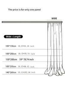 Colorful Single Panel Sheer Curtain