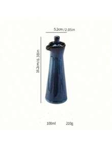 1pc 120ml Kiln-Fired Ceramic Seasoning Bottle, Japanese-Style Ceramic Oil Pot, Soy Sauce Bottle, Vinegar Bottle, Olive Oil Bottle, Creative Condiment Bottle, Kitchen Supplies - Multicolor - View 6