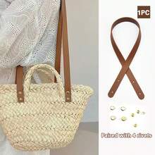 2pcs PU Leather Straps, DIY Woven Crossbody Bag Handles, Suitable For Bags And Cosmetic Bags, Bag Accessories, Can Be Used For Weaving And Customizing Bag Accessories - Multicolor - View 10