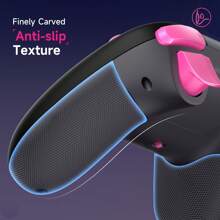 EasySMX X05 多平台游戏控制器，带霍尔效应操纵杆，三模式连接，兼容 PC/Android/IOS/NS/平板电脑，适用于黑神话悟空 - 黑紅色 - 查看 7