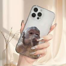 This Phone Case Features A Monkey Pattern And Is Made Of Uv-Resistant, Shockproof TPU Material. It Is Transparent And Offers Comprehensive 360-Degree Protection. This Case Makes An Excellent Gift For Both Boys And Girls, Compatible With Various  Models Including 16, 15, 14, 13, 12, 11, And