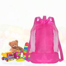 1 件大容量速干防水网状背包，女士高品质户外运动装备收纳袋，旅行露营洗漱用品和衣物收纳袋，多功能学生背包