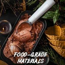 Heated Rechargeable Ice Cream Scoop Electric Scooper For Hard Ice Cream Self Warming Spoon Max To 158with LED Display Rechargeable Battery RustProof Metal Easy To Clean - White - View 6